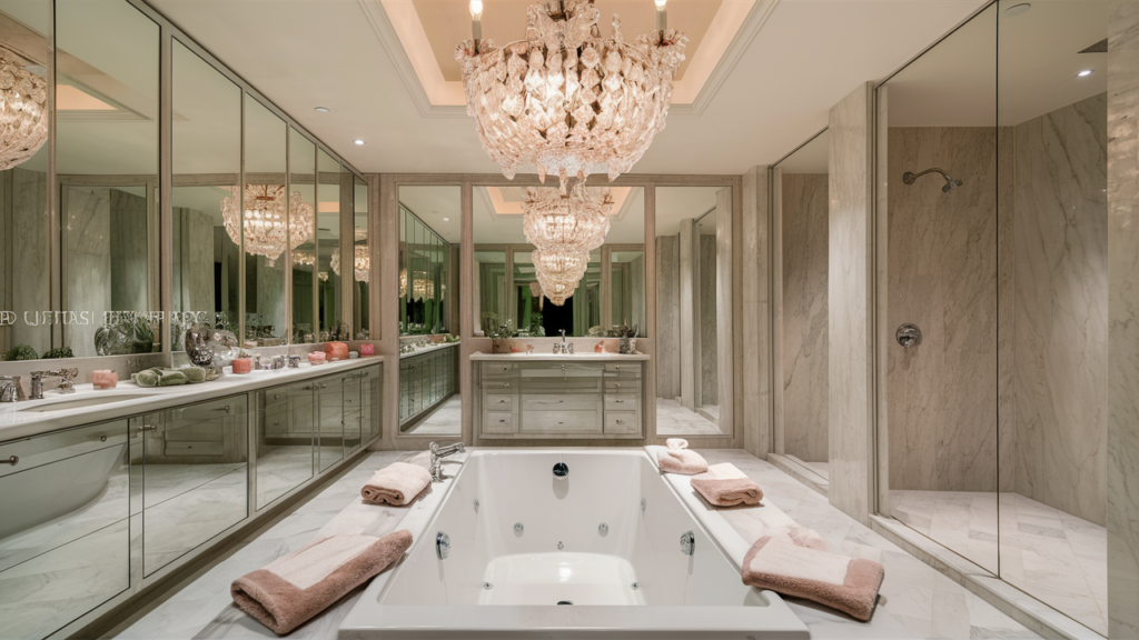 A luxurious and elegant bathroom design