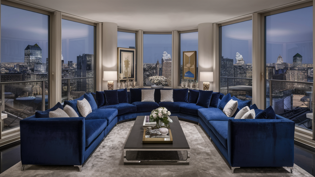 A stunning and elegant living room