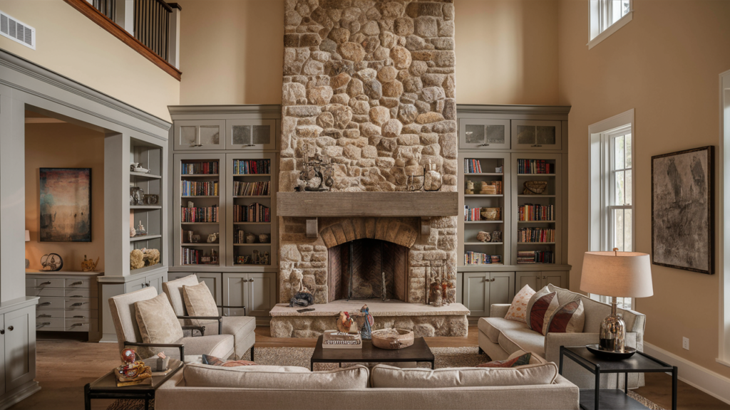 A stunning transitional living room