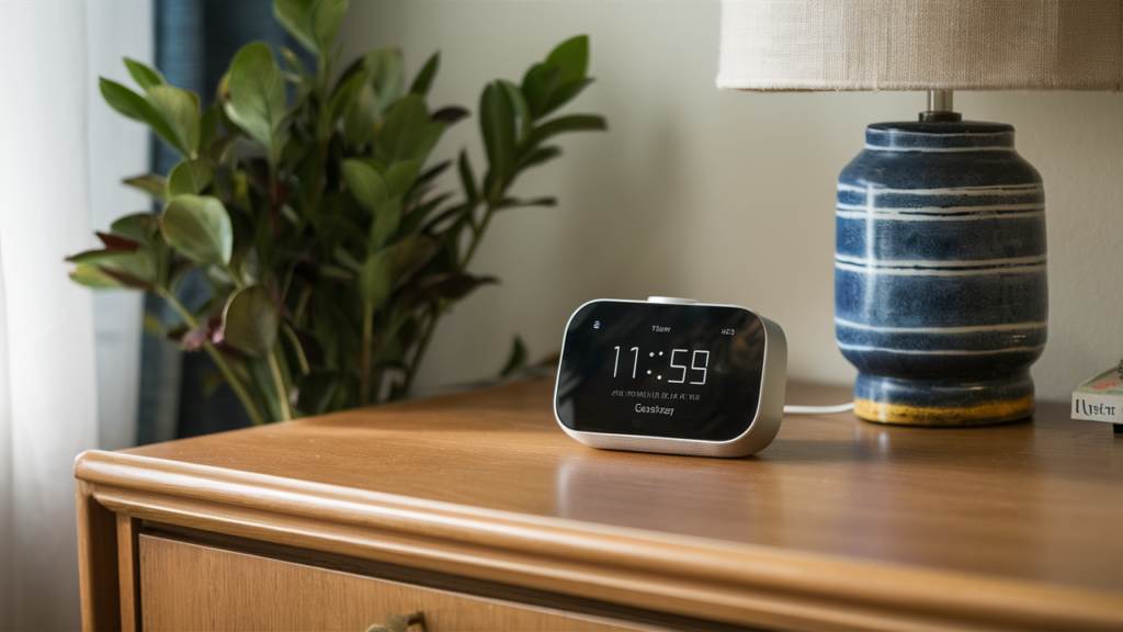 A Compact Smart Alarm Clock With Voice Assistant Capabilities