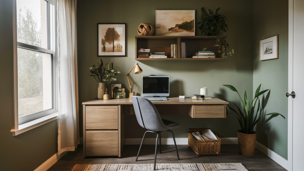 A Convertible Desk That Folds Into A Cabinet When Not In Use