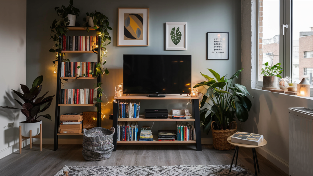 A Cozy Media Setup In A Small Urban Apartment