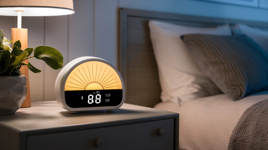 A Digital Alarm Clock With A Sunrise Simulation Feature