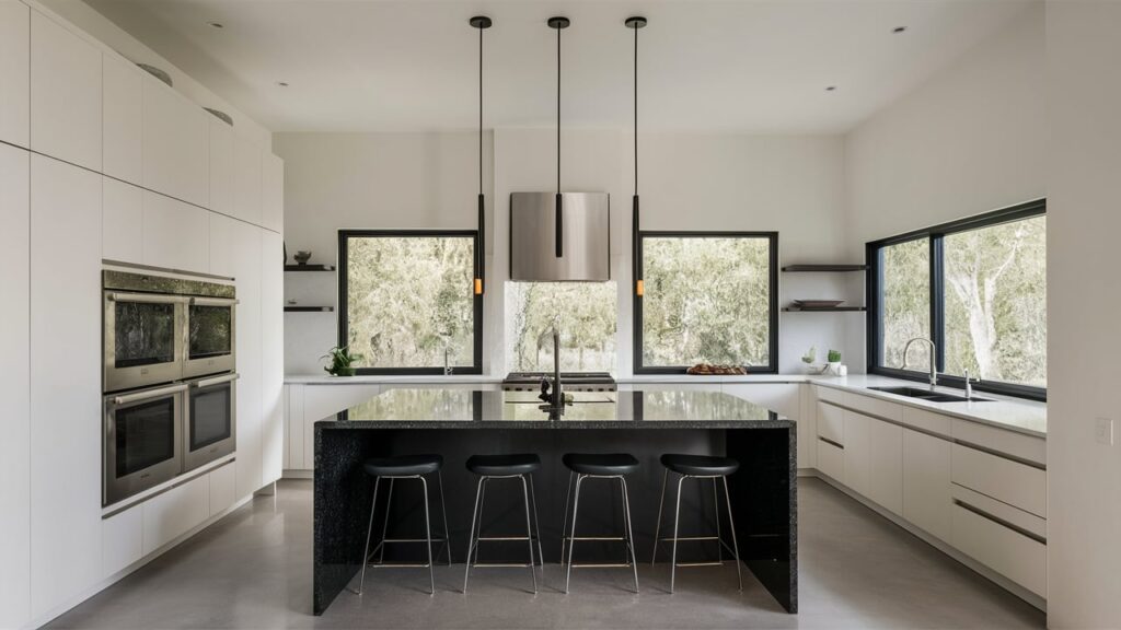 A minimalist contemporary kitchen