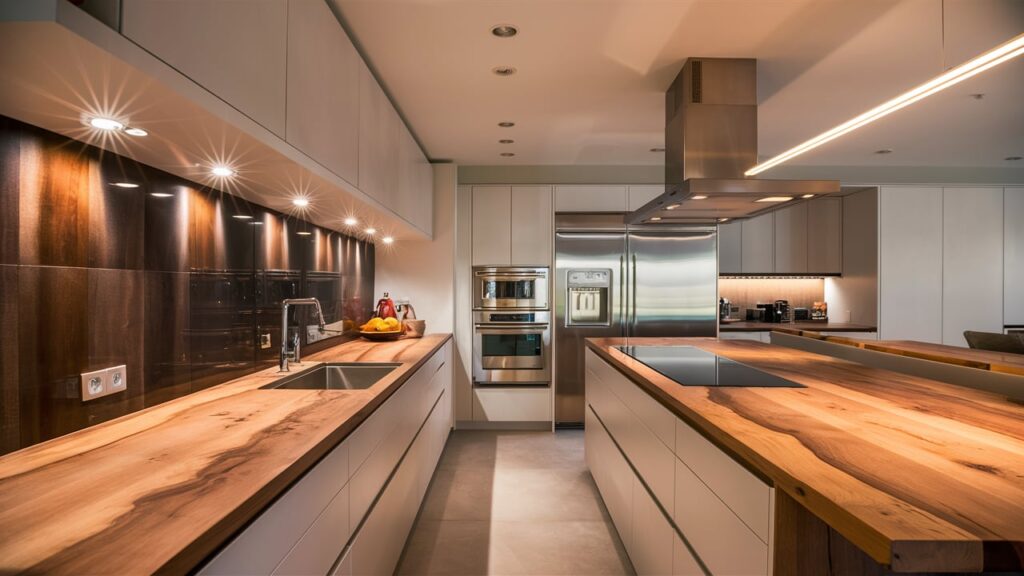 A modern, eco-friendly kitchen design that exudes elegance