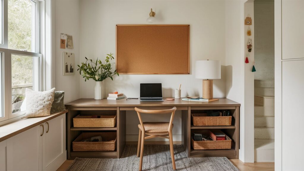 A Multi-functional Desk With Hidden Storage Compartments