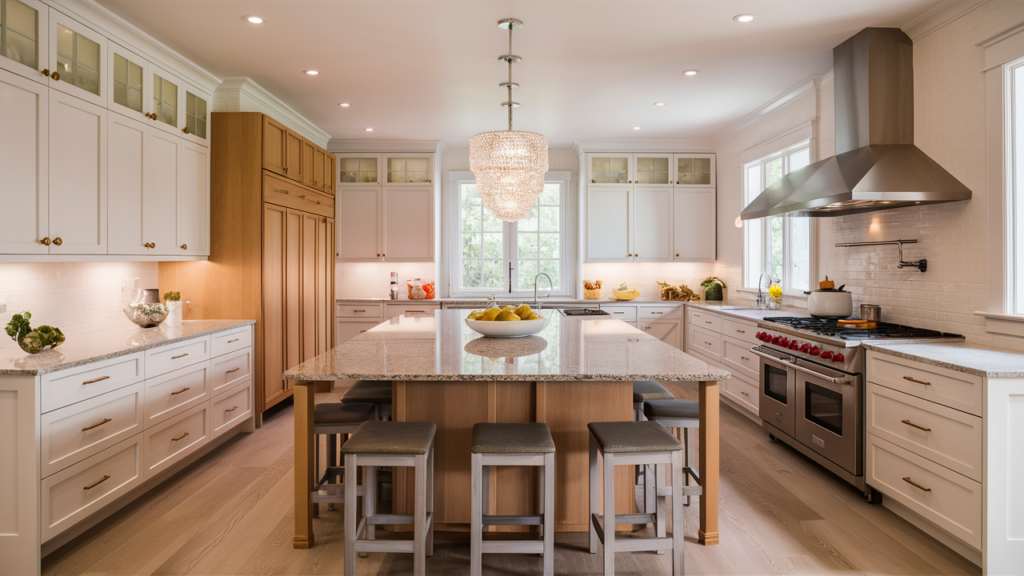 A pristine and inviting Scandinavian kitchen