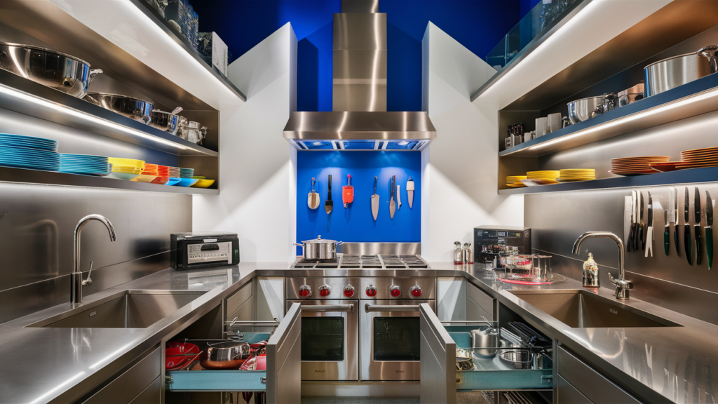 A stunning and cutting-edge kitchen design