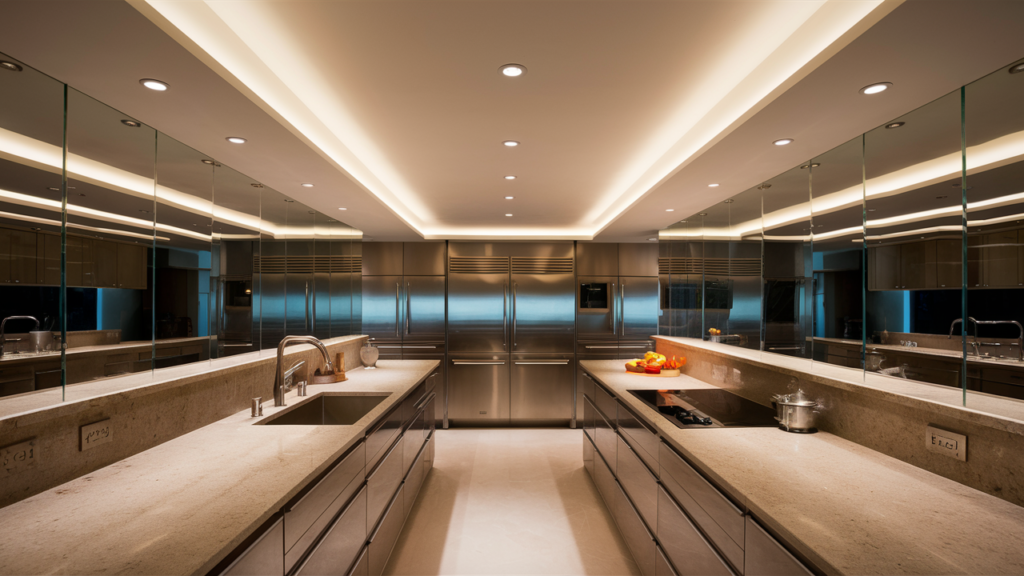 A Stunning Kitchen Design, Featuring Sleek And Modern Elements