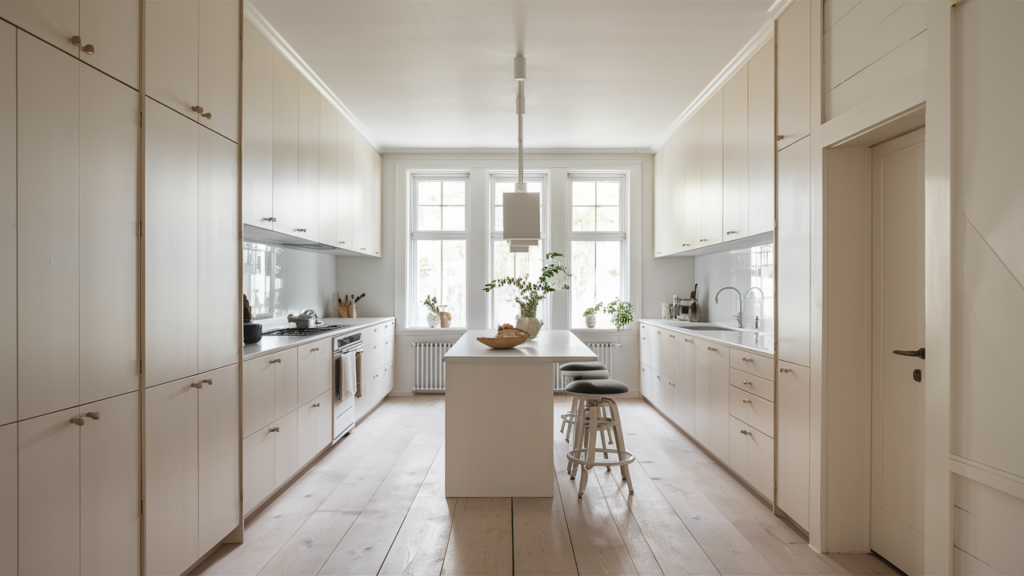 A stunning minimalist Scandinavian kitchen