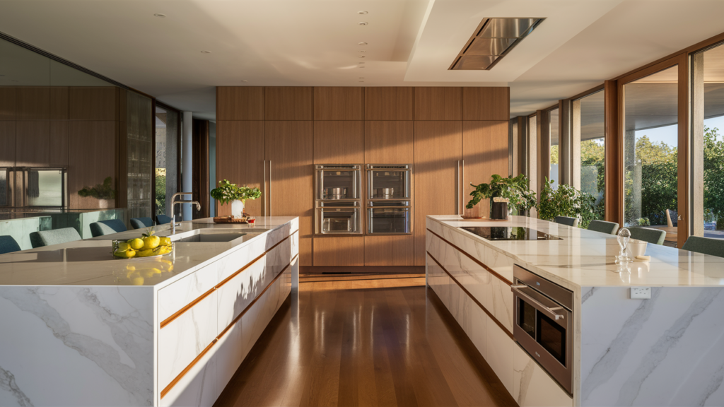 A stunning open-concept kitchen