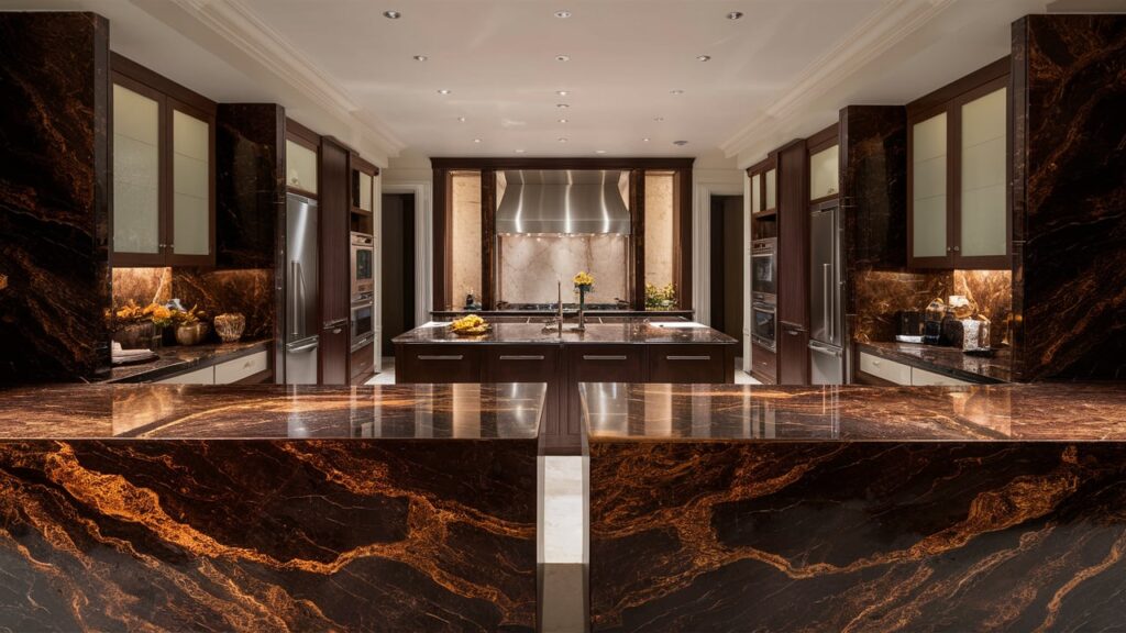 A stunning photograph of an exquisite kitchen