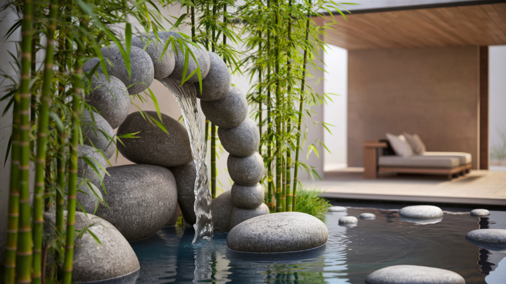 A Tranquil And Serene Zen Garden Scene