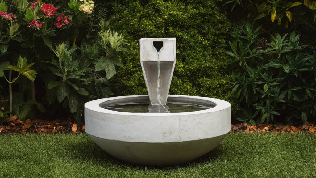 Diy Concrete Water Feature Using Molds To Create Modern