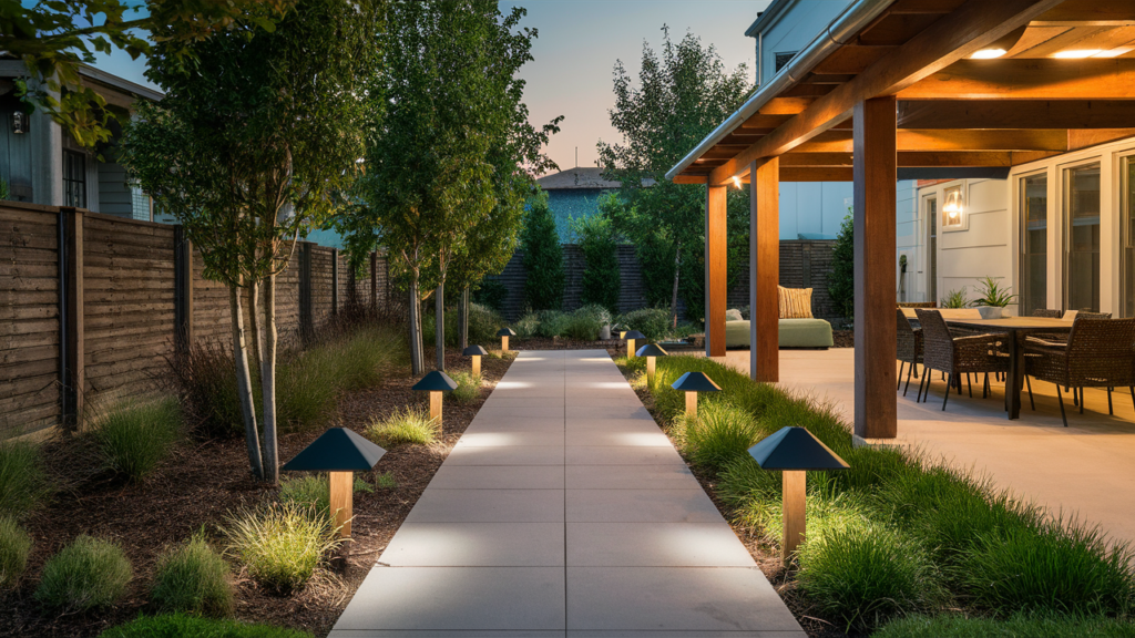 Design A Patio With Solar-powered Pathway Lights