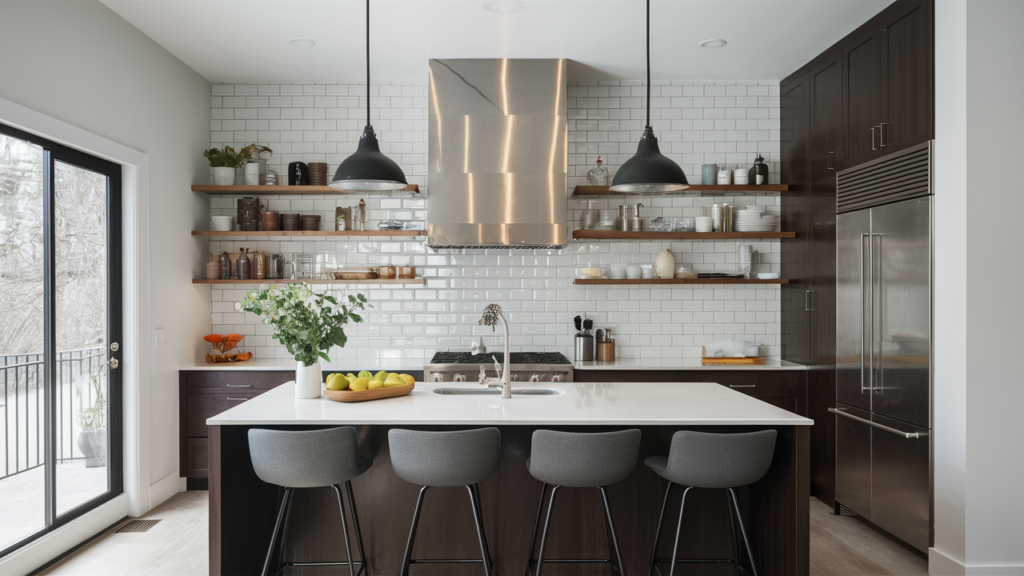 Glossy Subway Tiles for a Sleek Look Use glossy subway tiles