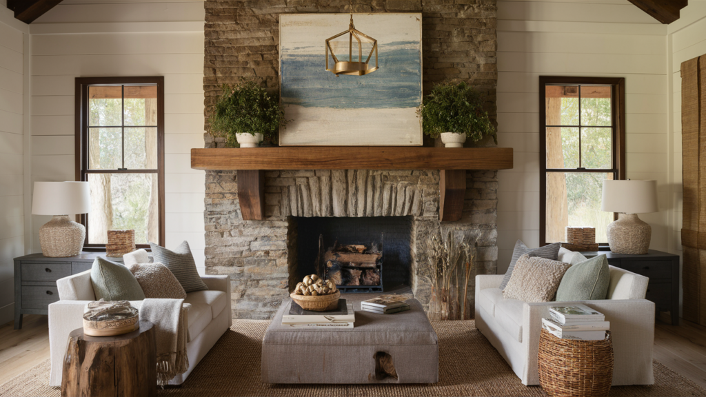 Incorporate natural materials like wood, stone