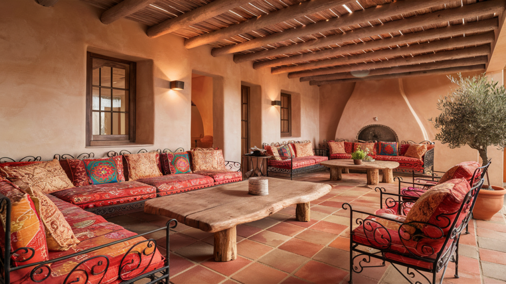 Mediterranean-inspired Covered Patio