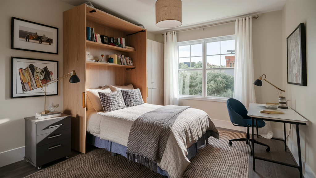 A Compact Filing Cabinet Doubling As A Nightstand