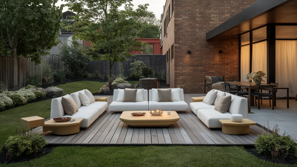 Customizable Patio With Modular Furniture