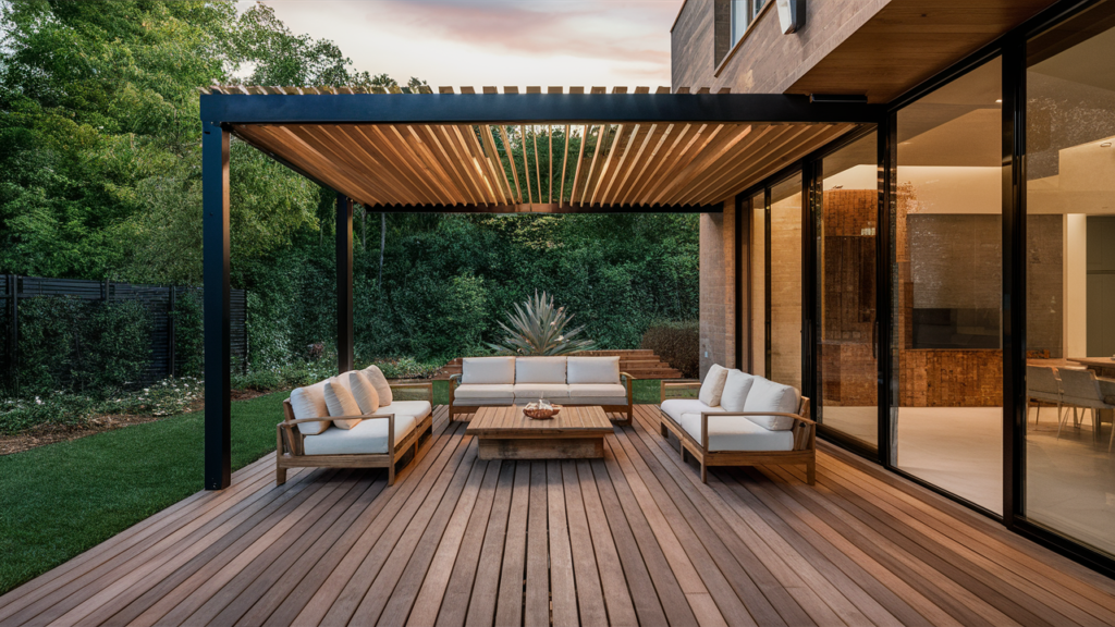 eco-friendly patio flooring options like recycled wood