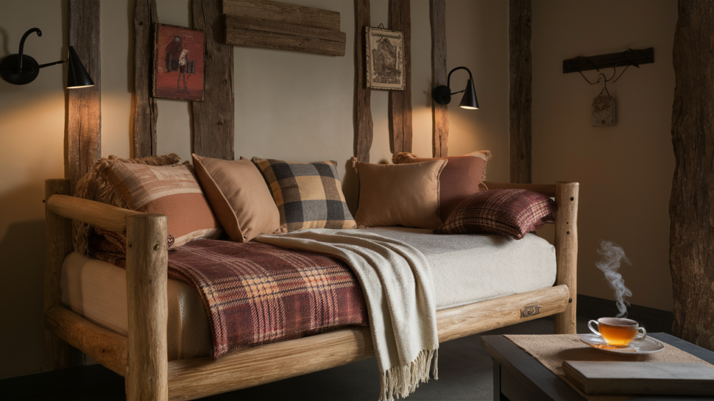 Guest Room With A Sturdy Wooden Daybed