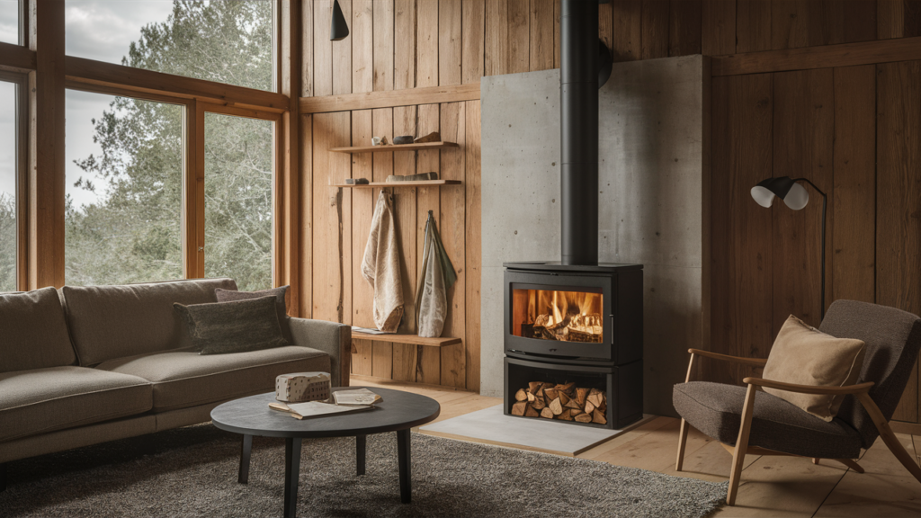 high-efficiency wood stove designed to minimize waste