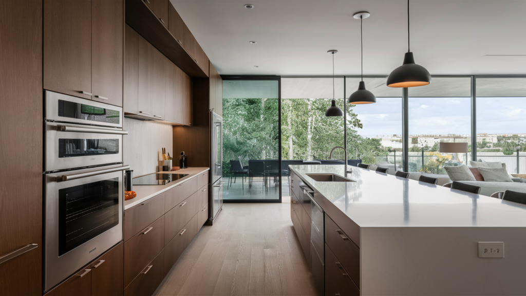 kitchen featuring built-in stainless steel oven