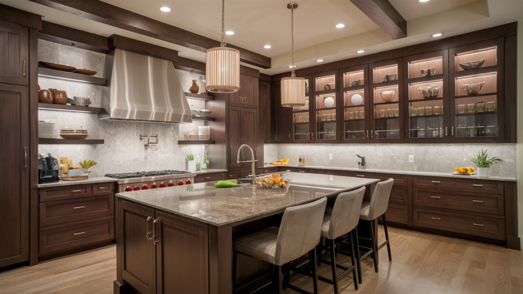 luxury kitchen custom lighting Design