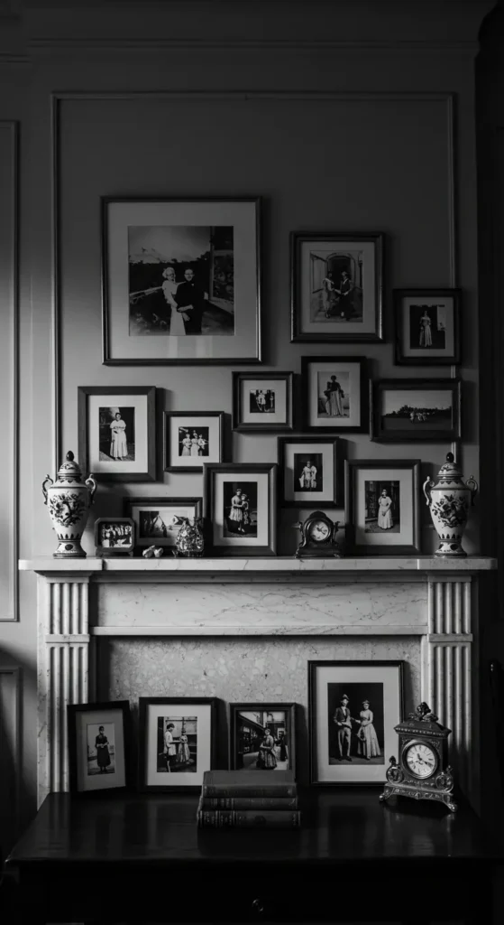 A Black-and-white Photography Mantle