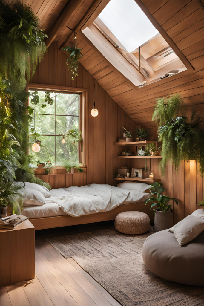 A Cozy Bedroom Inspired By A Treehouse