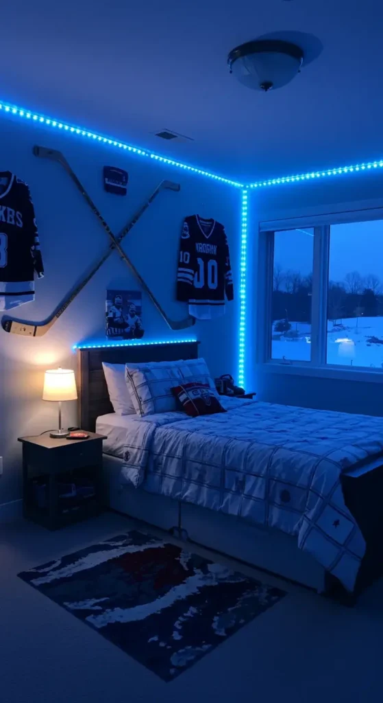 Modern Kids’ Room With A Sports Stadium Feel