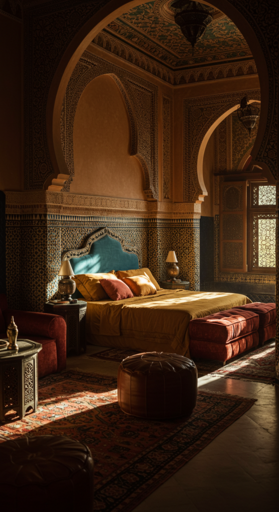 Moroccan-style Bedroom With Rich Colors