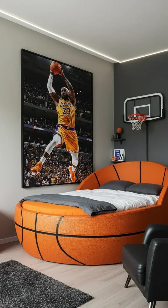 Nba Fan’s Ultimate Basketball Room Setup