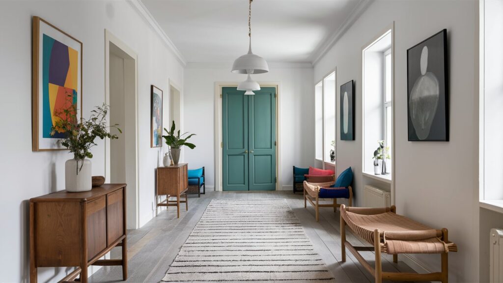 Scandi-inspired Hall With Minimalist Furniture