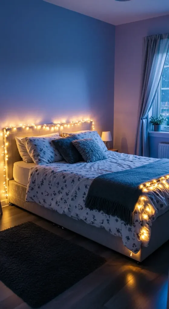 Bedroom Glowing Softly With Enchanted Fairy Lights