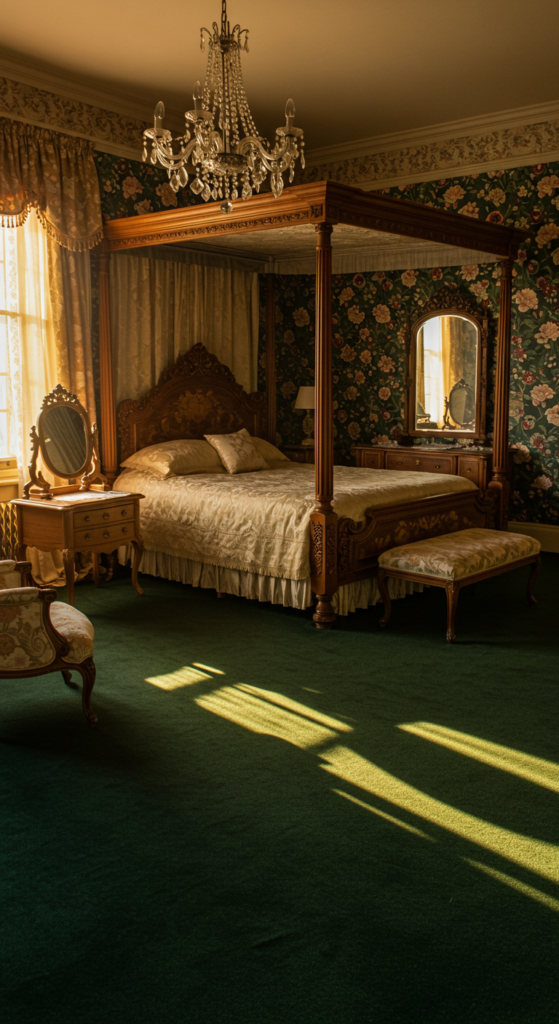 Bedroom With Plush Carpeting