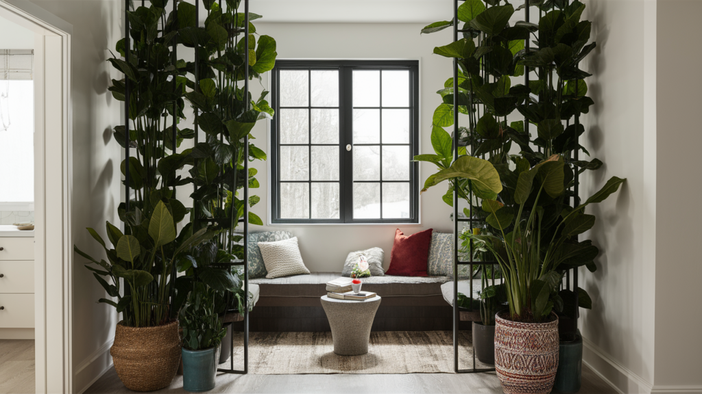 Indoor Plants In Decorative Pots Can Naturally Partition A Space