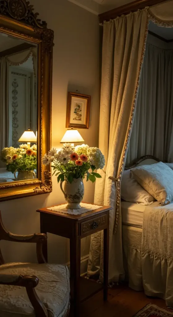 Vintage-style Room With An Antique Mirror