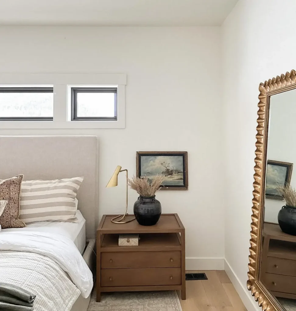 A Bedroom With A Stylish And Modern Black-and-white Theme