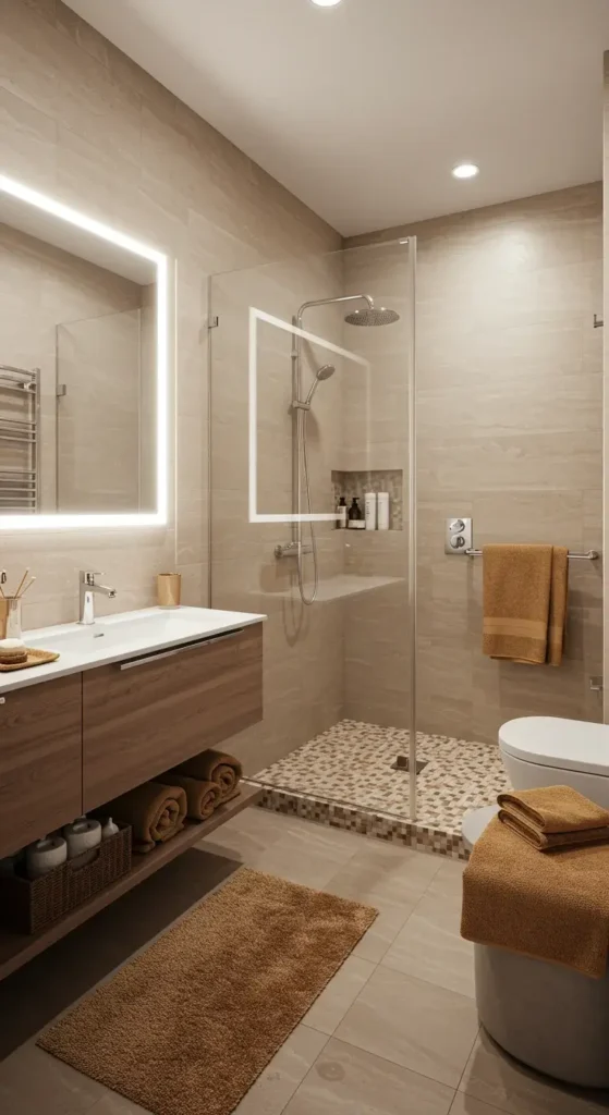 A Cozy And Functional Bathroom