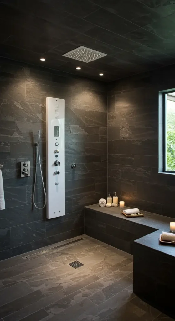 A Spa-inspired Bathroom With A Steam Shower