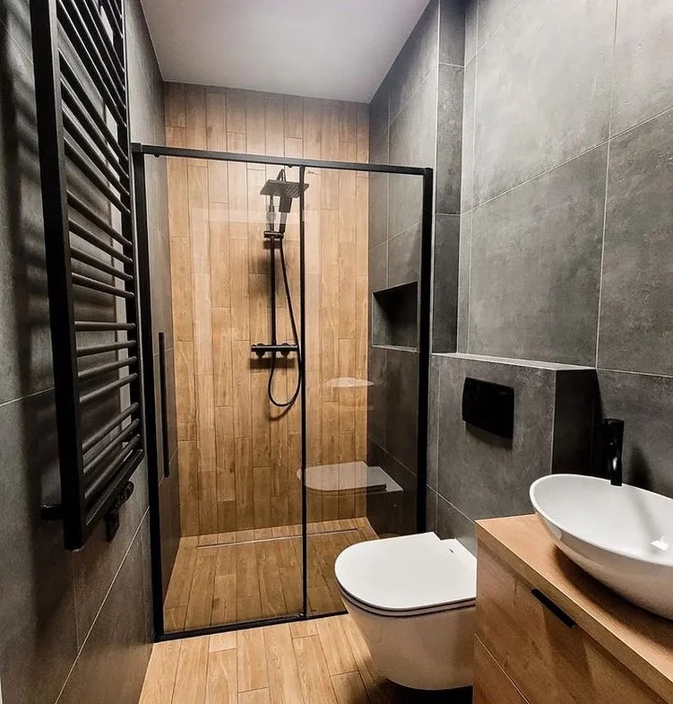 Bright And Airy Bathroom With Marble Finishes