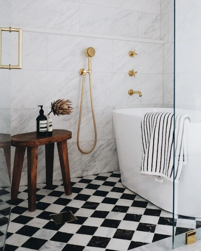 Bright and Airy Minimalist Bathroom