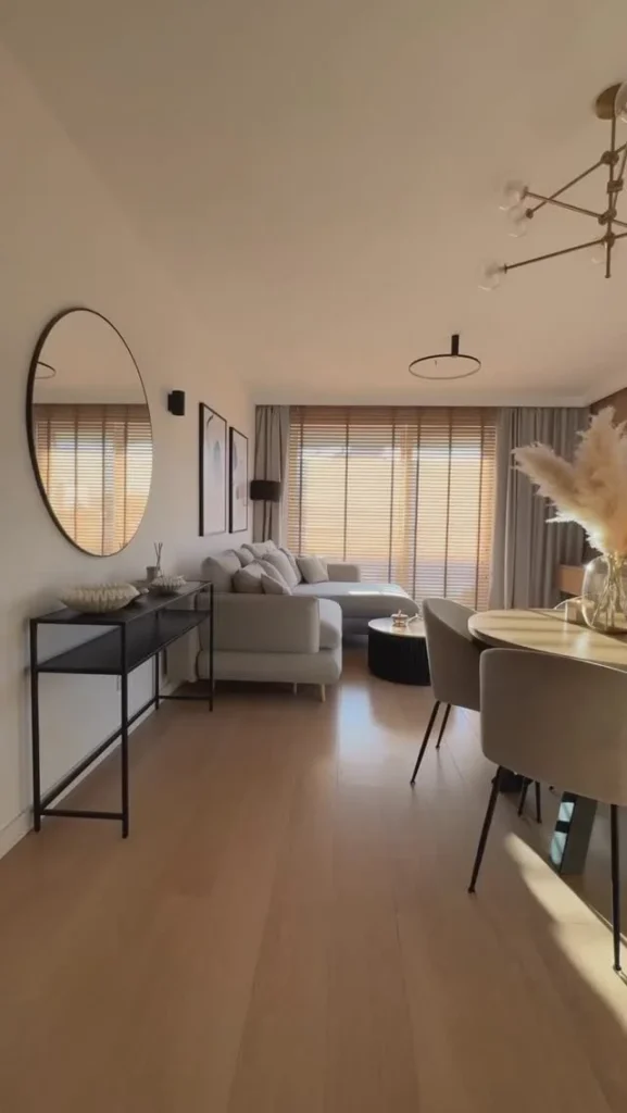 Contemporary Beige-toned Living Room With Soft Textures