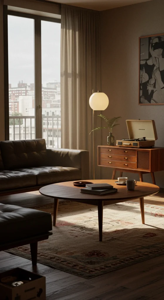 Cozy Brown-themed Living Room