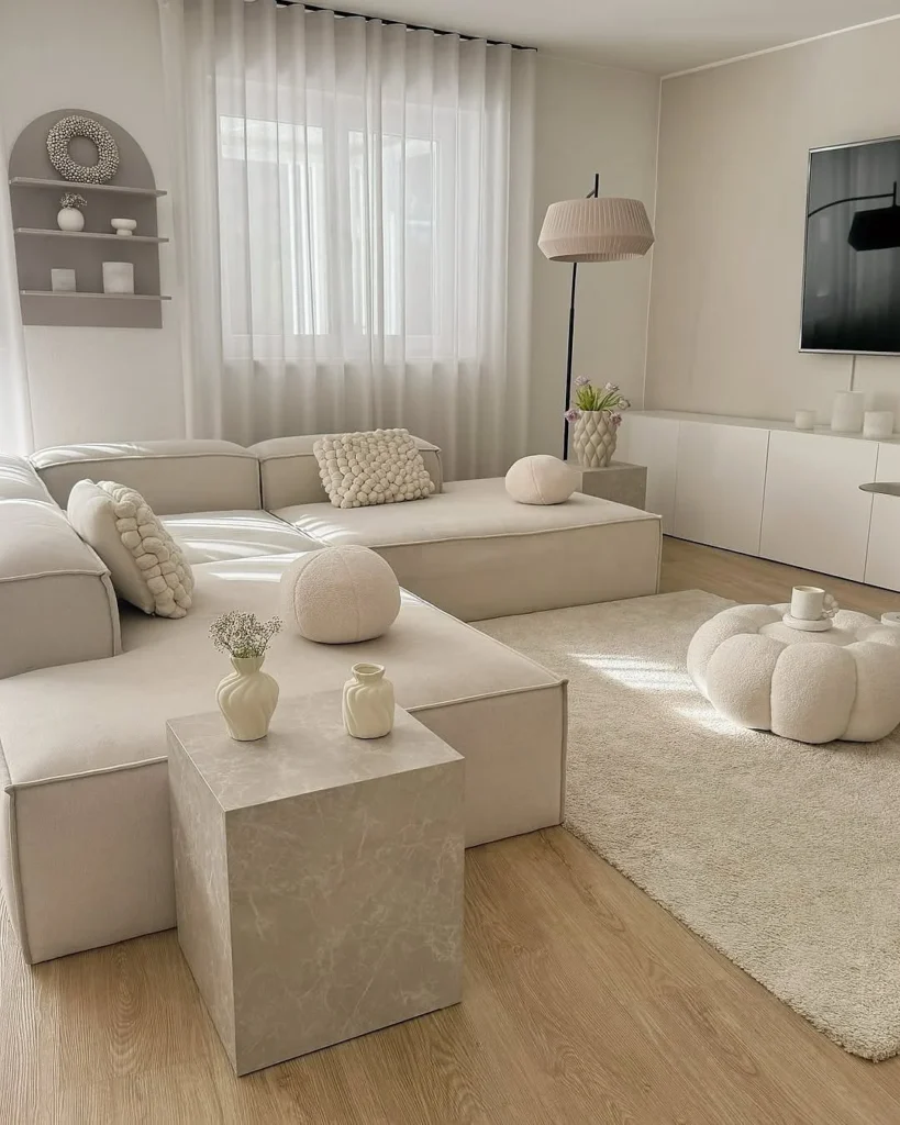 Earthy Brown-toned Living Room