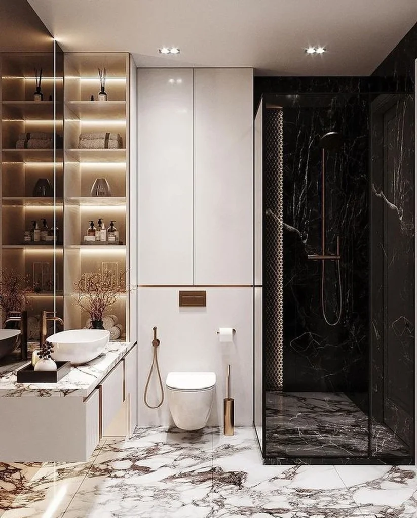 Elegant Bathroom With Soft Lighting And A Spa-like Feel