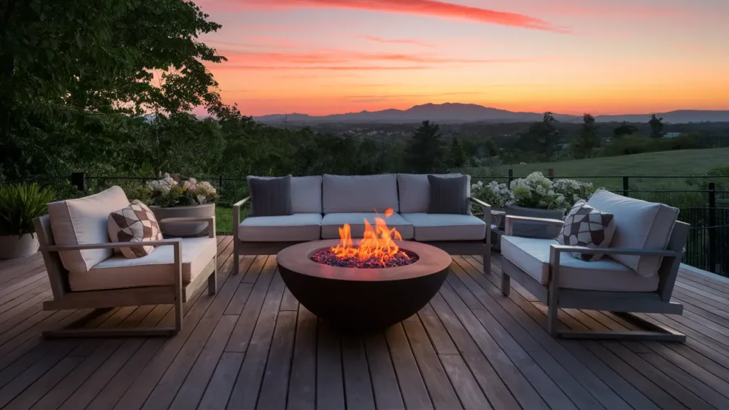 Incorporate A Small, Portable Fire Pit To Add Warmth And A Focal Point