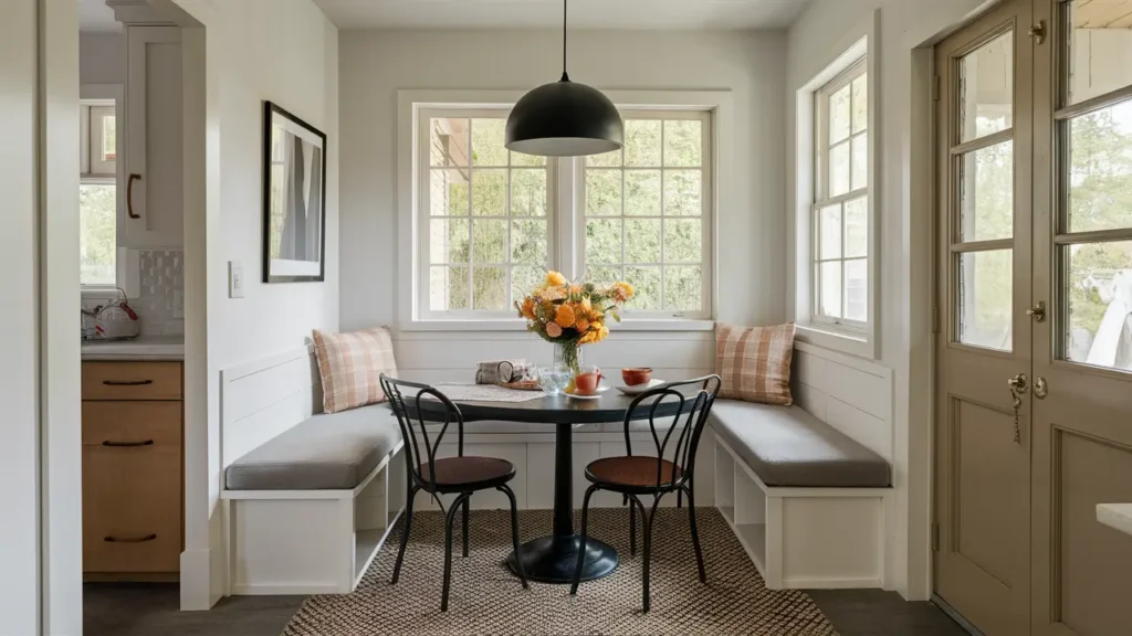 Incorporate Compact Seating Options Like A Bench